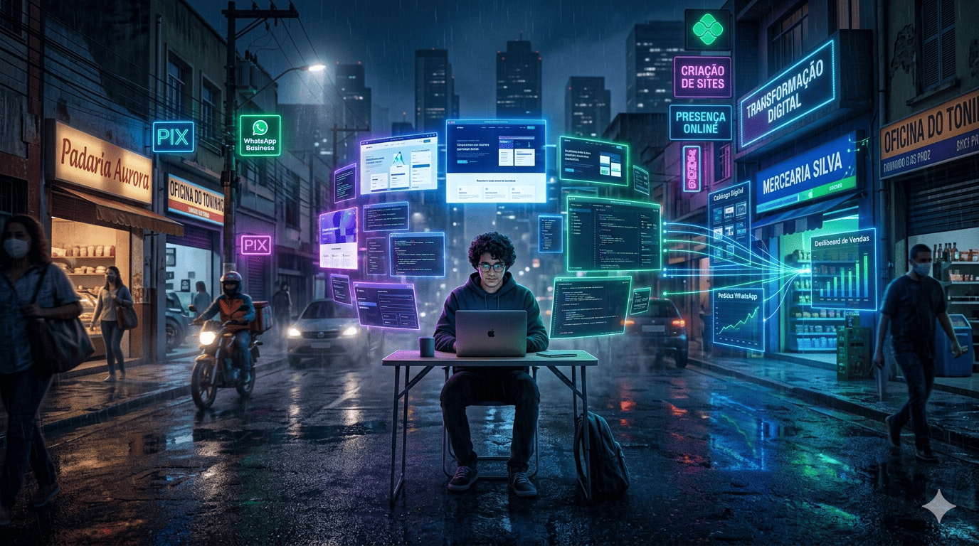 Você receberá um site moderno, responsivo e profissional para atrair mais clientes online.